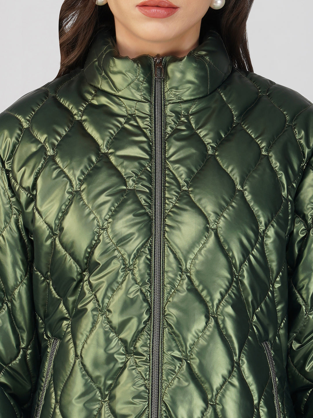 Copper Metallic Jacket Full Sleeve