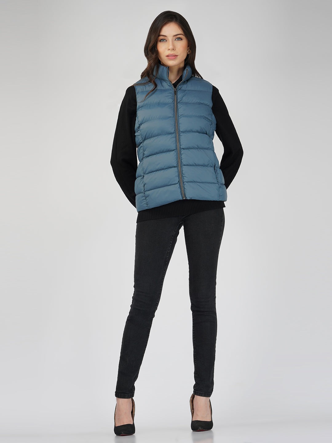 Ultra Light Sleeve Less Jacket TEAL Color